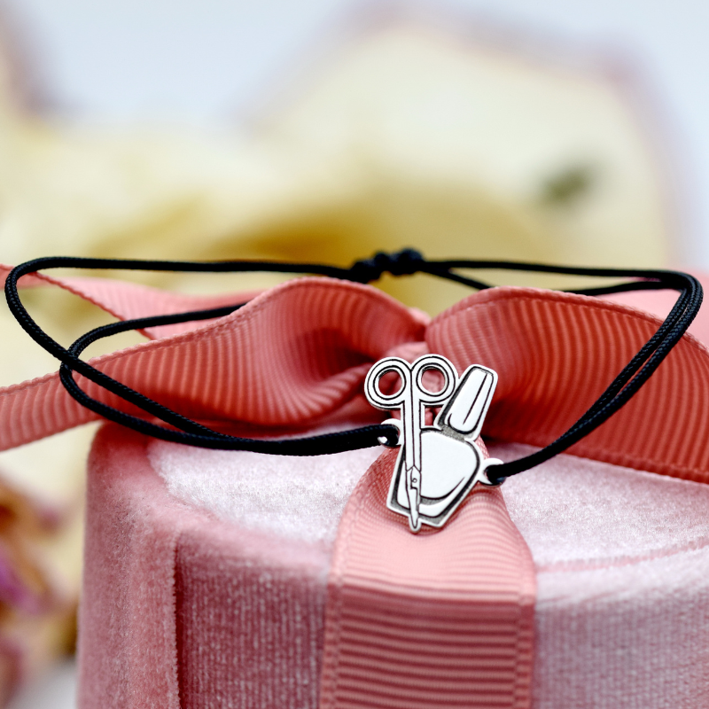 Bratara reglabila simbol Nails Artist – Argint 925