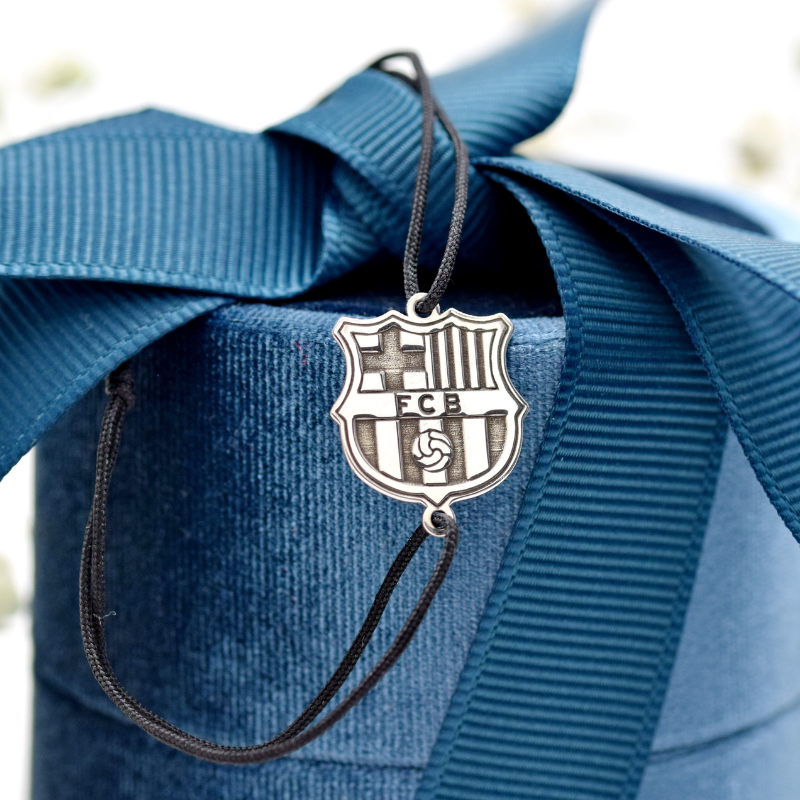 Bratara reglabila simbol Echipa preferata FC Barcelona – Argint 925