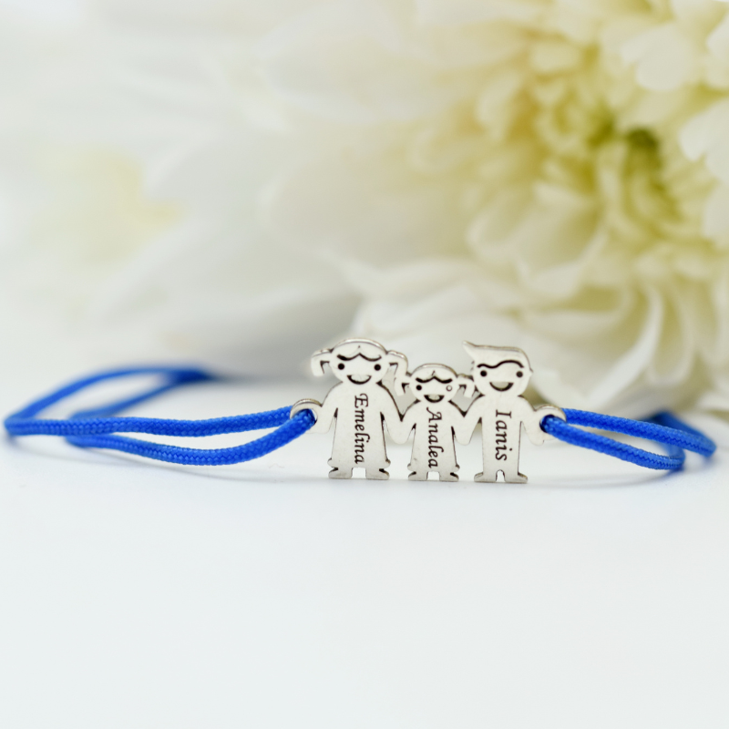 Brățară reglabila Personalizată simbol Familie – Argint 925