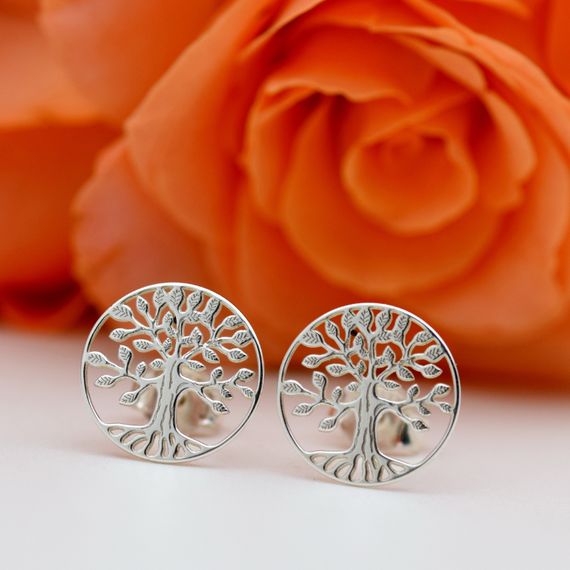 Cercei simbol  „Copacul Vieții”- Argint 925