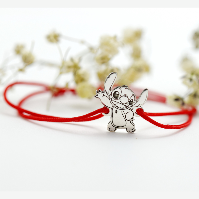 Brățară reglabilă simbol Stitch – Argint 925