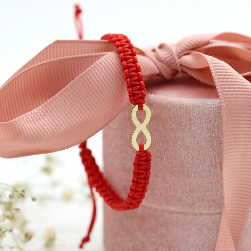 Brățară Reglabilă Simbol Infinit – Aur 14K