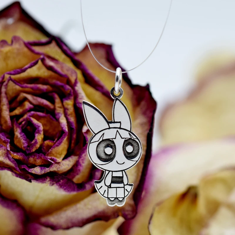 Pandantiv simbol Powerpuff Girl Blossom - Argint 925