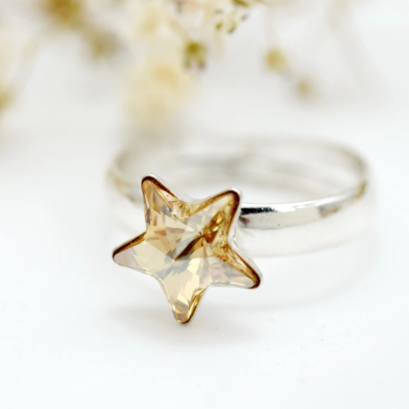 Inel reglabil formă Steluță – Argint 925