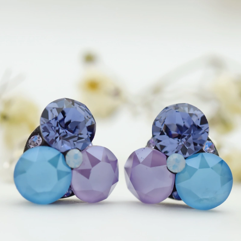 Cercei handmade Trio Chaton of Serenity– Argint 925