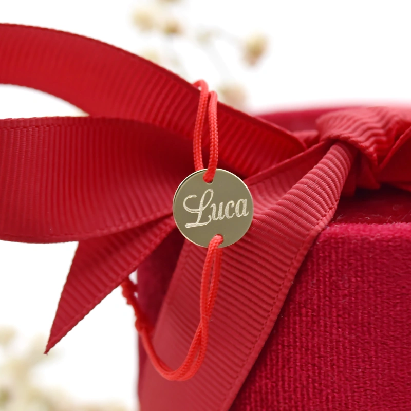 Brățară reglabilă personalizată cu bănuț din aur de 14K