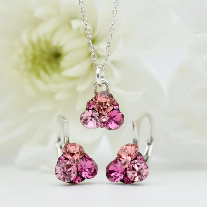 Set bujuterii Mini Trio Chaton – Argint 925