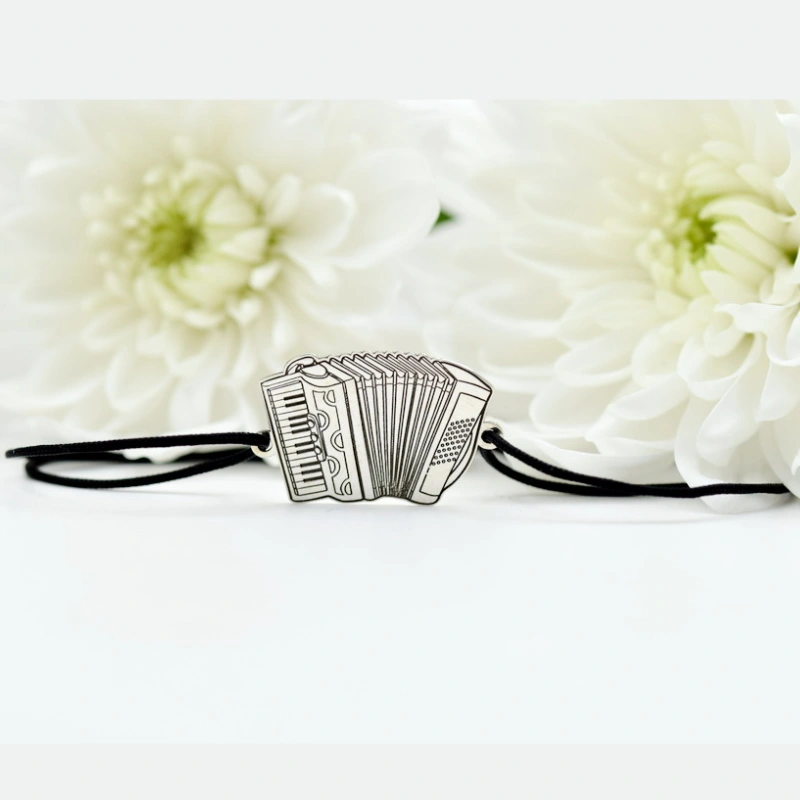 Brățară reglabilă simbol acordeon – Argint 925