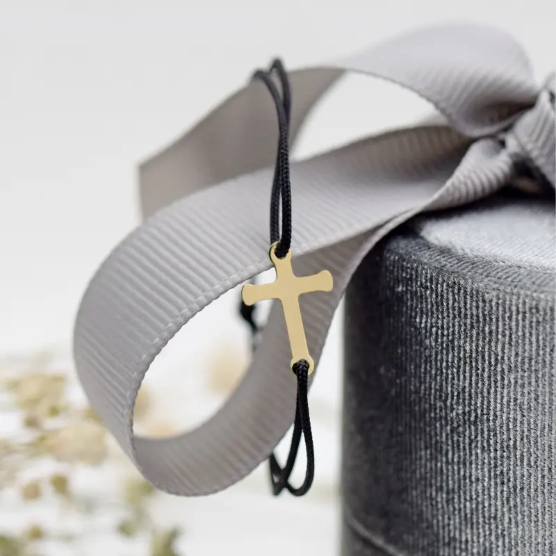 Bratara Reglabila simbol Cruce/Cruciulita – Aur 14K