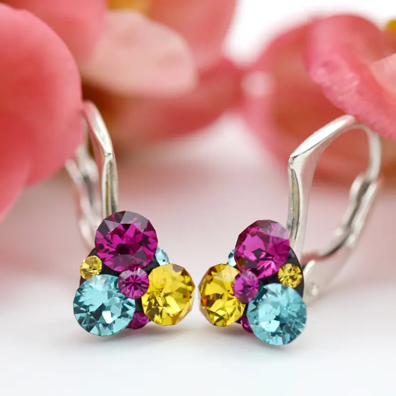 Cercei handmade Mini Trio Chaton – Argint 925